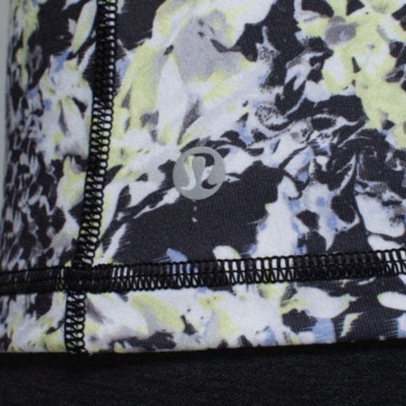 LULULEMON Inspiration Tank II Sz: 6/XS,S in Black/ yellow, EUC - Picture 7 of 9